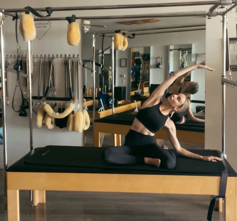 Experience innovation at its finest with our Aluminum-Framed Cadillac Pilates Machine, featuring a durable vinyl coating for longevity, ensuring your equipment remains as sleek and functional as the day you brought it home.