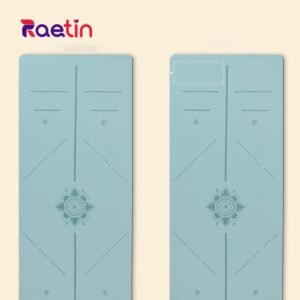 Cushioned natural rubber yoga mat