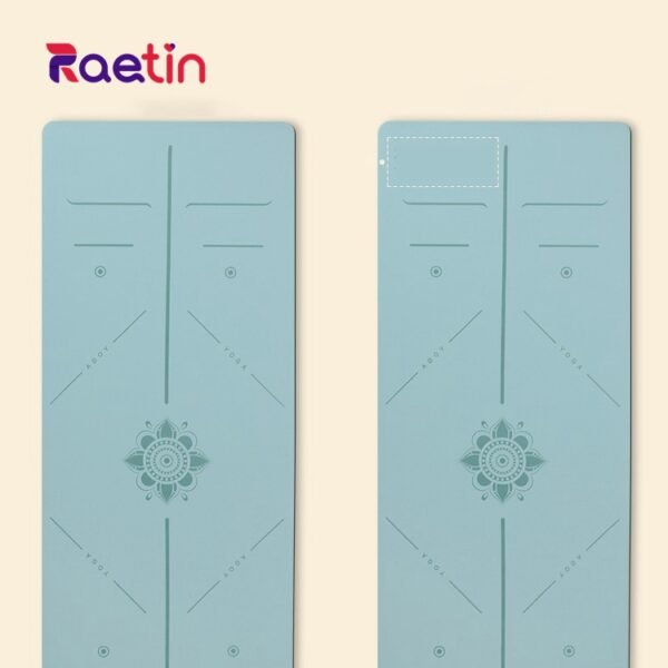 Cushioned natural rubber yoga mat