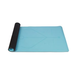 Reversible natural rubber yoga mat