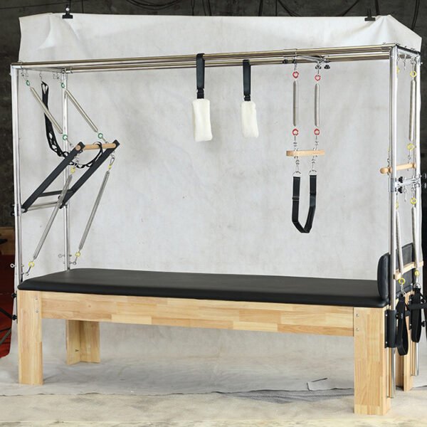 Oak Pilates studio Cadillac bed